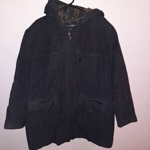 Vintage Outbrook Wool Chore Coat With Hood Size 3X